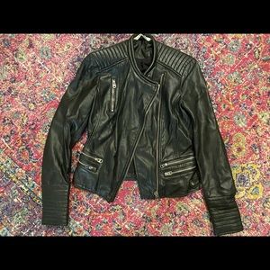 Zara faux leather jacket